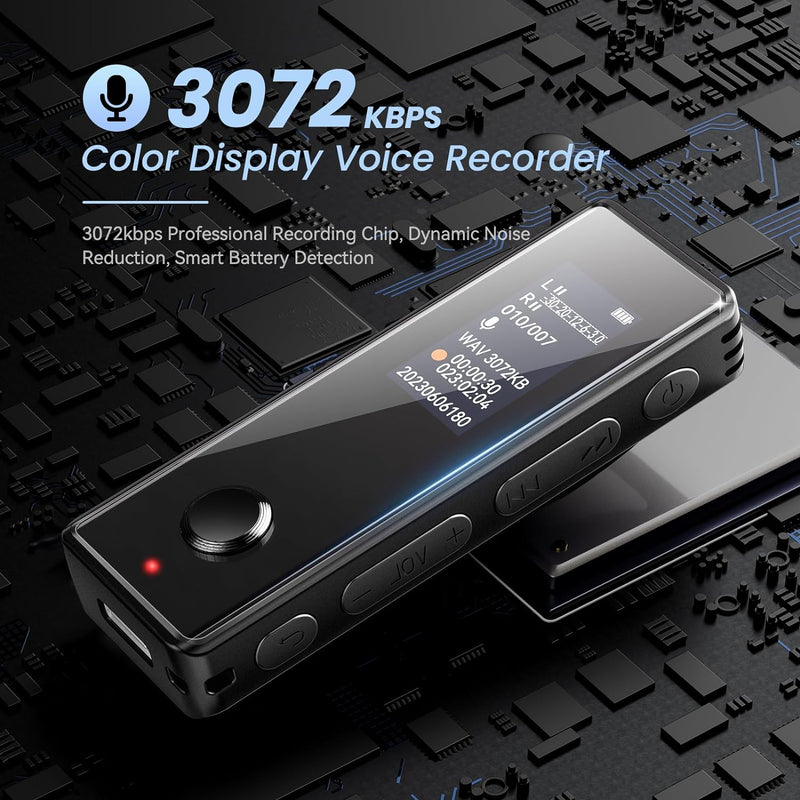 Digitale Diktiergeräte, KINPEE 16GB Mini Audio Aufnahmegerät Diktiergerät Klein MP3 Ton Aufnahmegerä