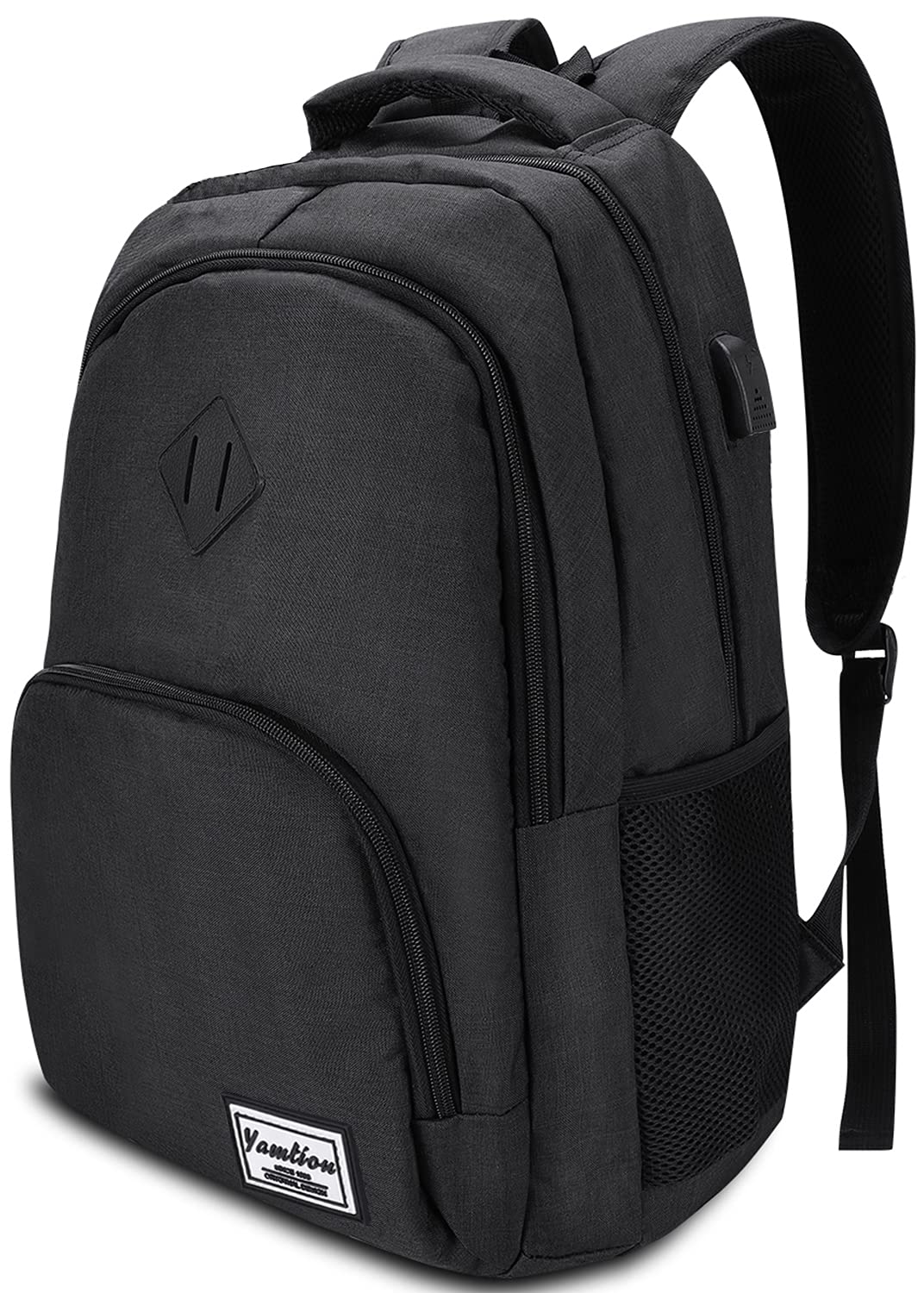 YAMITON Premium Rucksack mit Laptopfach und USB Ladeanschluss - Business Herren Rucksack für Laptop