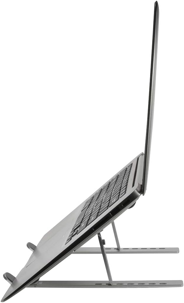 LogiLink AA0134 - Notebook Ständer zusammenklappbar, geeignet für 10–16"" Notebooks und Tablets, Sil