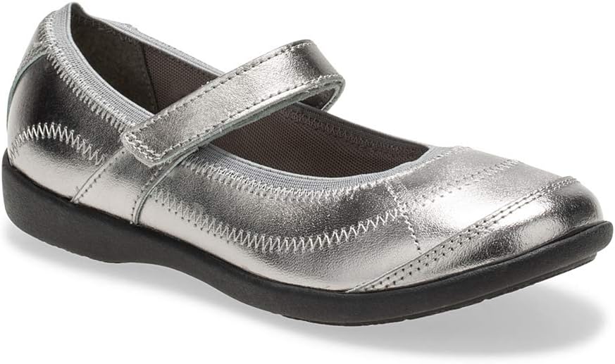 Hush Puppies Unisex-Kinder Reese Mary Jane Schuh 30.5 EU Zinnfarben, 30.5 EU Zinnfarben