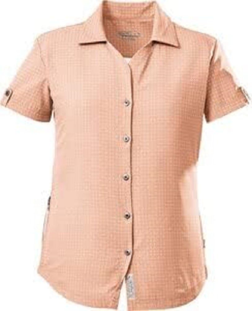 Killtec Damen Kos 77 Wmn WVN Shrt Funktionsbluse 36 Hellapricot, 36 Hellapricot