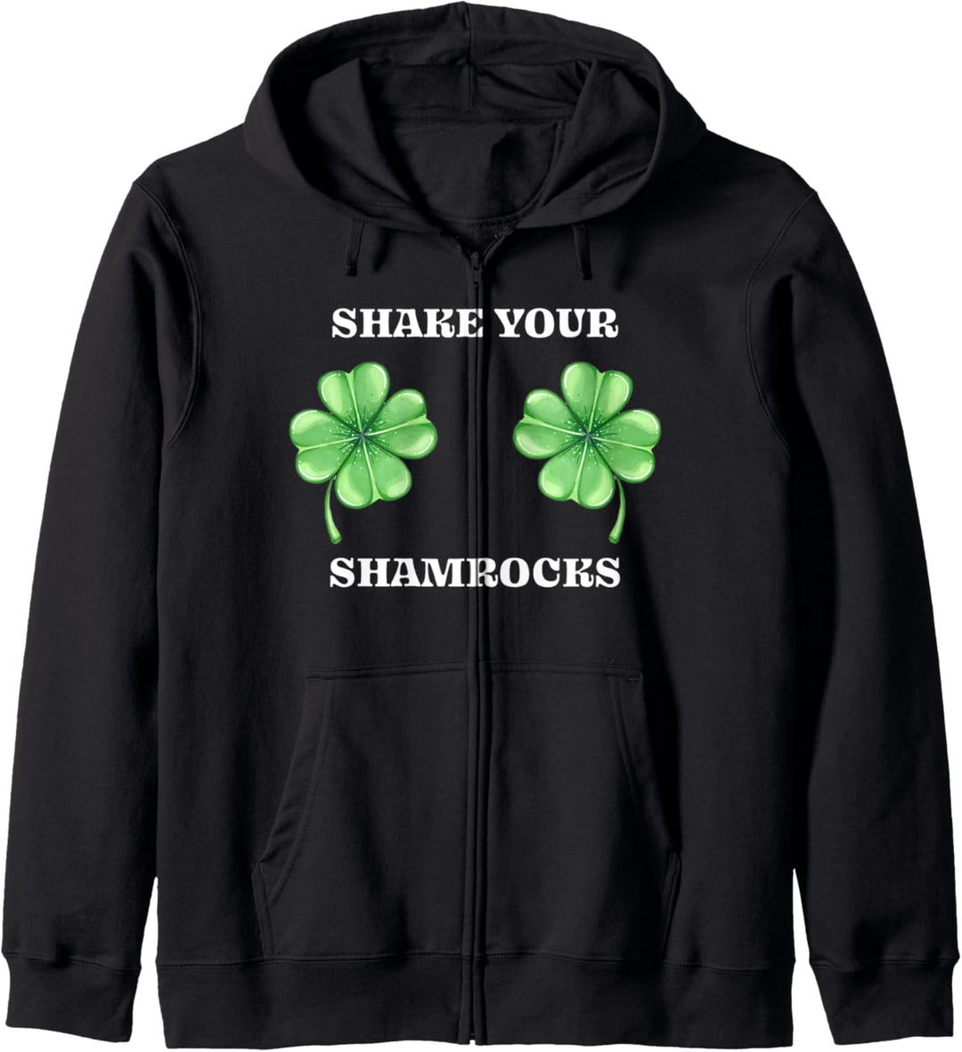 Irish Shamrock Boobs Saint St.Patrick's Paddys Day Kapuzenjacke