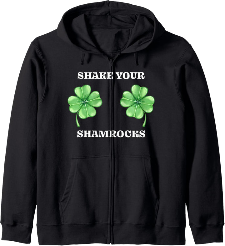 Irish Shamrock Boobs Saint St.Patrick's Paddys Day Kapuzenjacke