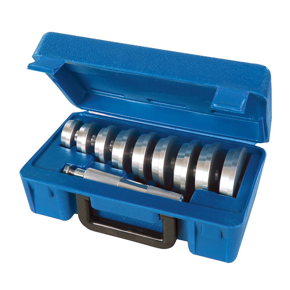 Silverline 486869 Lagertreiber, Silber, 40–81 mm, 10 - Teilig Satz