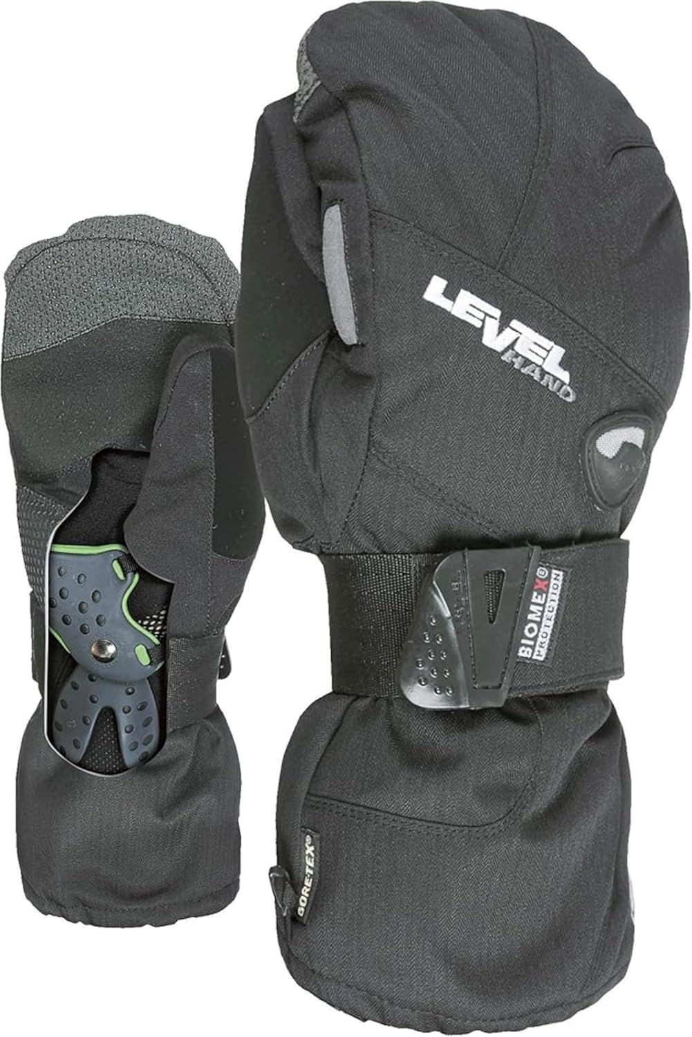Level Herren Half Pipe Goretex Handschuhe, Schwarz, XL M-L Schwarz, M-L Schwarz