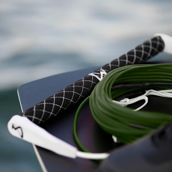 Mesle Wakeboard Leine Ten 80', Silikon-Seil ohne Stretch, 7 Sections schwimmend olive, olive