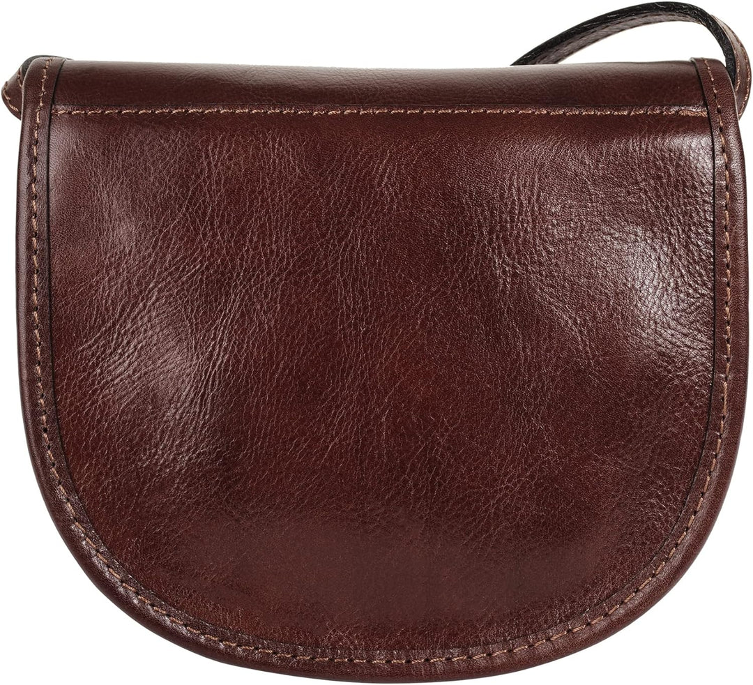 piké Umhängetasche braun echt Leder Damen - 015755