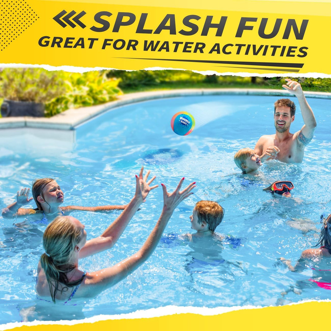 KmmiFF Wasser Sprungball, 2er-Pack Bounce Balls als Outdoor Games am Strand, See and Pool für Kinder