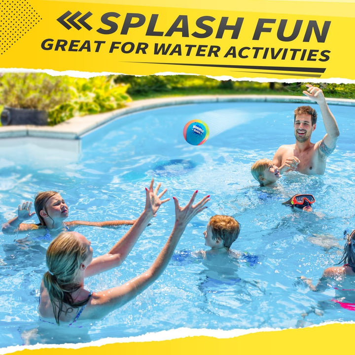 KmmiFF Wasser Sprungball, 2er-Pack Bounce Balls als Outdoor Games am Strand, See and Pool für Kinder