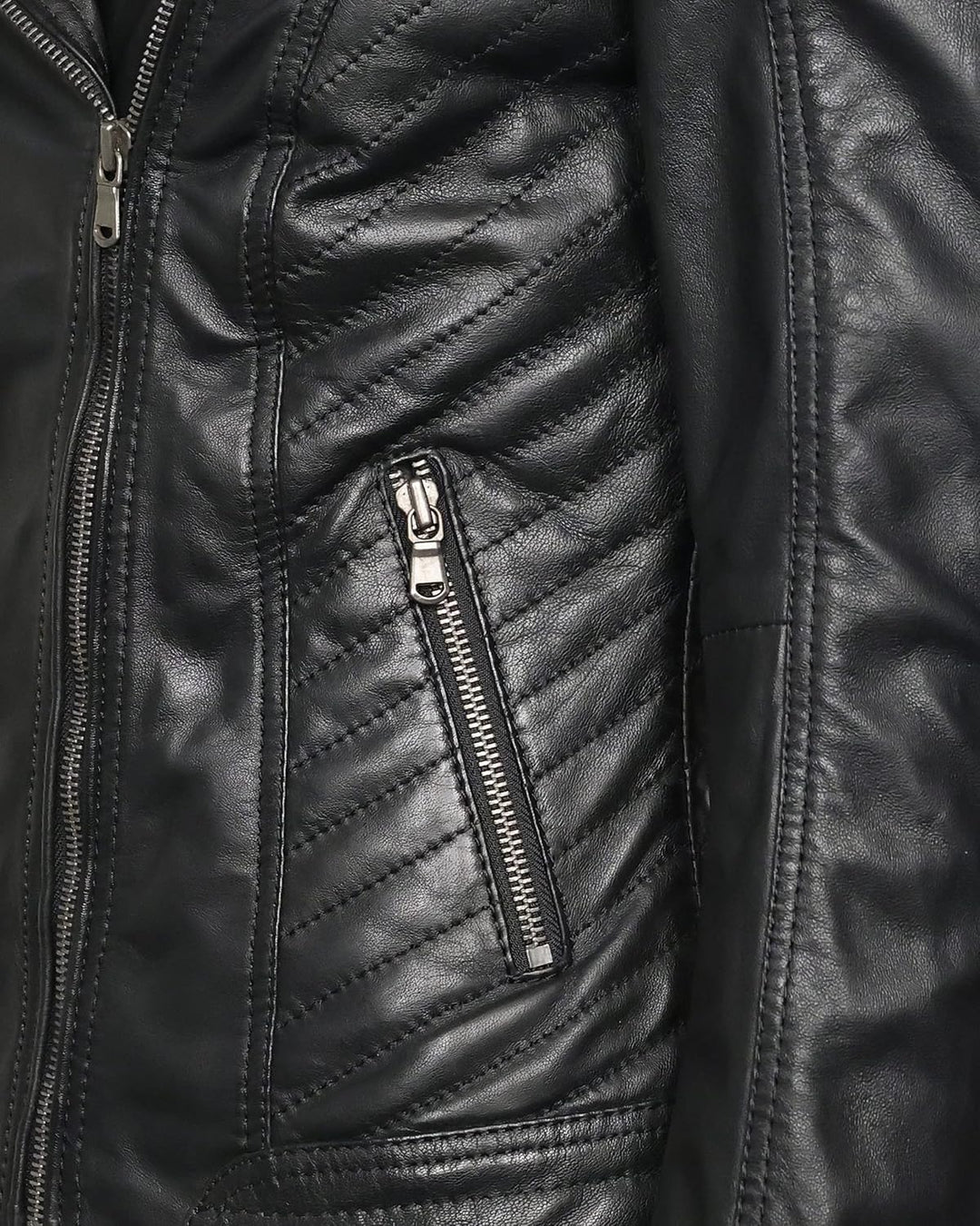 MAZE Damen Lederjacke 4202165 S Schwarz, S Schwarz