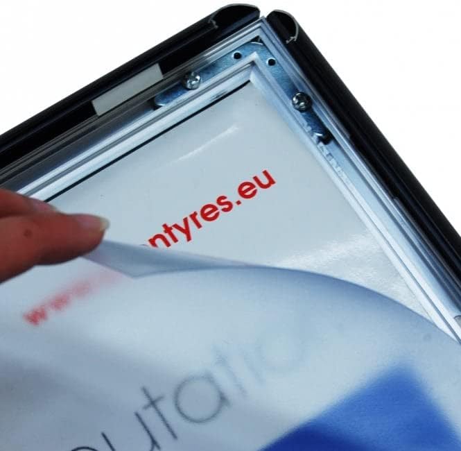 Displaysign 10 Stück Bilderrahmen A3 für Fotos, faltbar, Clipser Klickklappe aus Aluminium, Schwarz