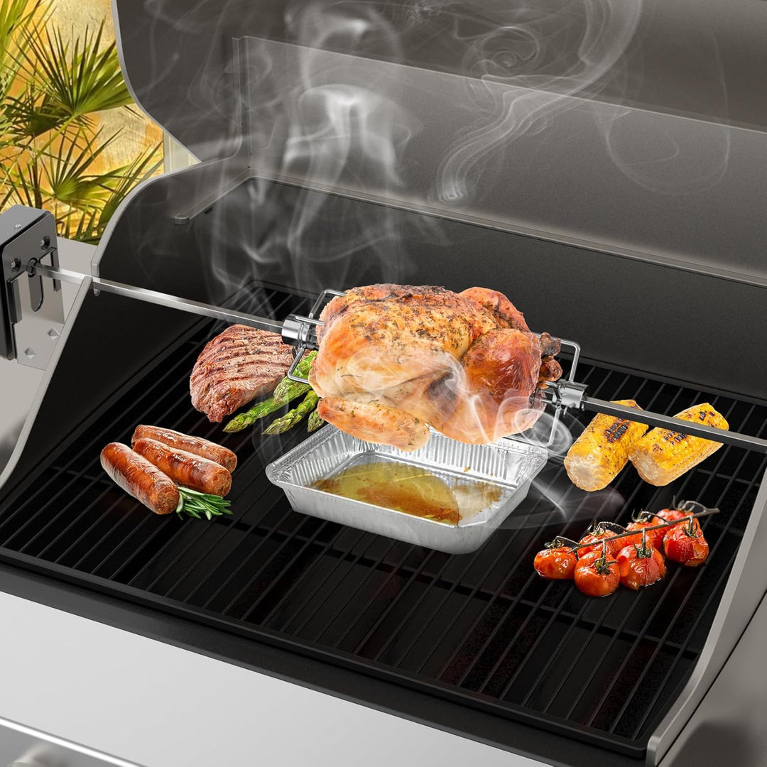 onlyfire Fleischklammer für Drehspiess, Fleischnadeln für Grillspiess und Rotisserie, für 12 MM Hexa