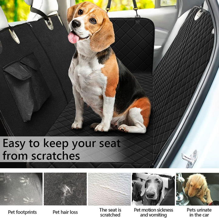 LONENESSL Hunde Autositzbezug Wasserdicht Kratzfest und rutschfest, Schützt Ihr Auto vor Kratzern, H
