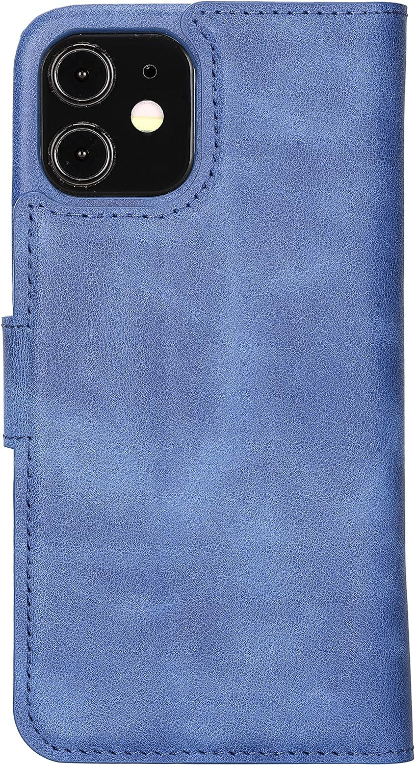 Solo Pelle Lederhülle kompatibel für iPhone 12 Pro Max in 6.7 Zoll abnehmbare Hülle (2in1) inkl. Kar