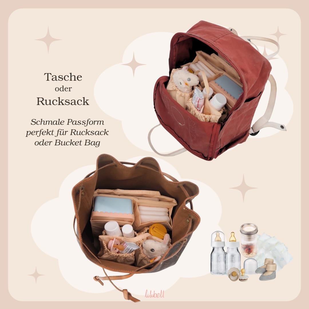 Wickeltasche Pico - Babytasche Taschenorganizer Innentasche Baginbag Inlett für die eigene Handtasch