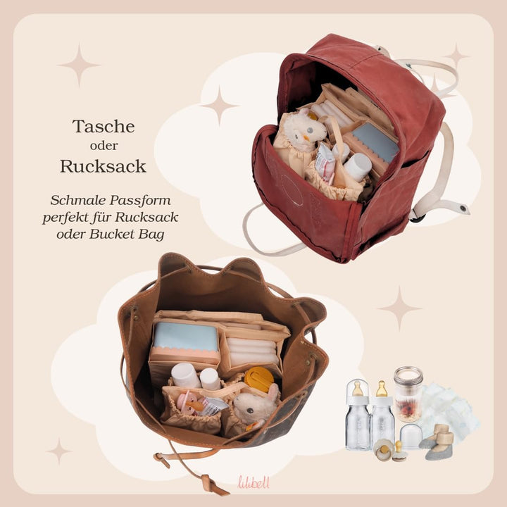 Wickeltasche Pico - Babytasche Taschenorganizer Innentasche Baginbag Inlett für die eigene Handtasch
