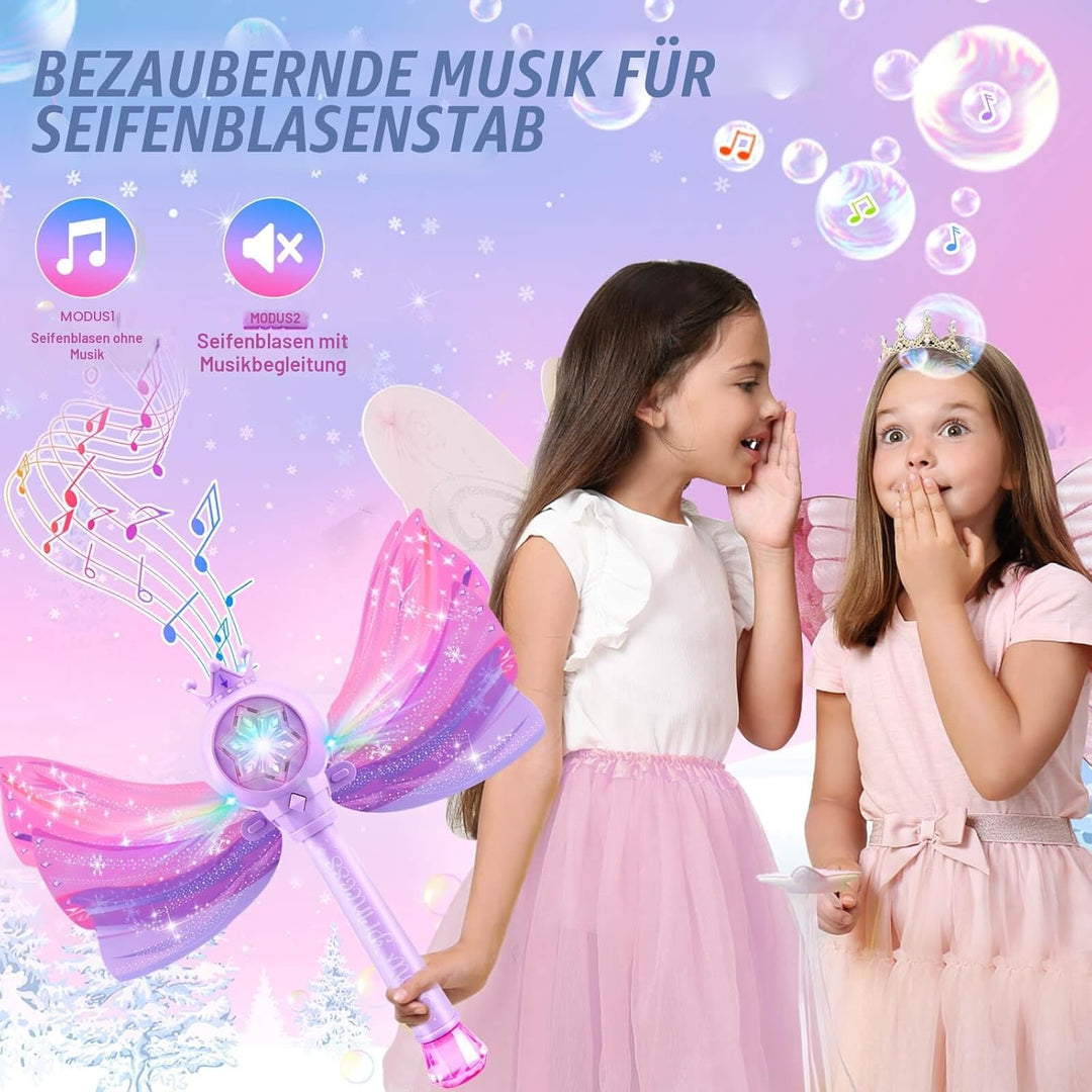 Spielzeug 3-8 Jahre Kinder: Seifenblasenmaschine Spielzeug für Mädchen Geschenke ab 3 4 5 6 7 8 Kind