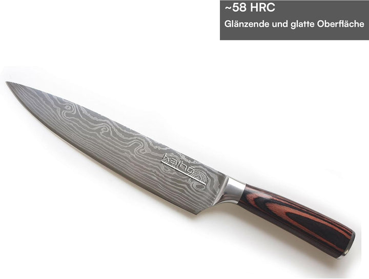 Kaihō Premium Chefmesser – Scharfes Küchenmesser aus 5Cr15 Edelstahl 20,5cm Klinge – Profi & Hobby K
