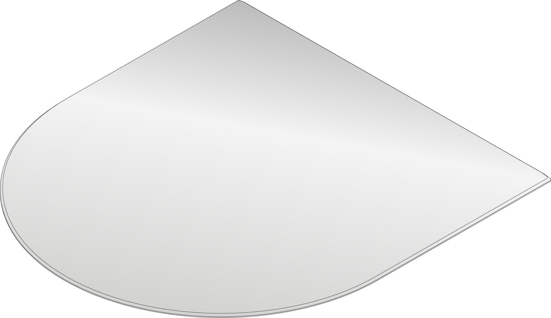 HARK Kamin Bodenplatte 1230 x 1300 x 8 mm Funkenschutz für Kaminofen 8 mm