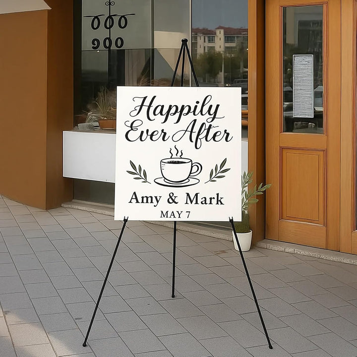 Klappbares Staffelei Stativ für Hochzeitsschild, Poster &amp; Präsentation – verstellbare Display Staffe