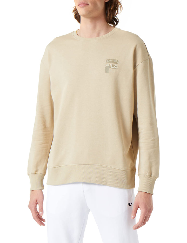 FILA Herren Baben Oversized Crew Sweatshirt M Fields Of Rye, M Fields Of Rye