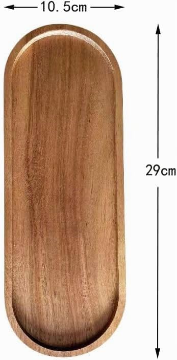Serviertabletts aus Holz, ovale Holzteller, Servierplatte, Käse, Speiseteller, Grosspackung für Dess