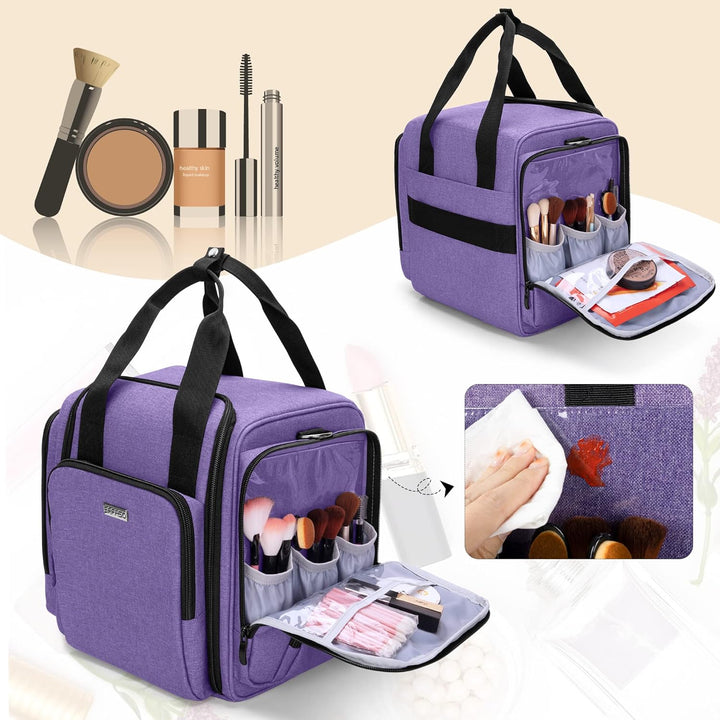 BAFASO Kulturtasche Gross, Kosmetiktasche für Make up Set, Kosmetika Organizer Tasche für Unterwegs,
