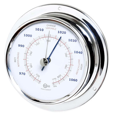 Barigo Sky Kabinenaustattung Schiffsbarometer Edelstahl poliert 110mm
