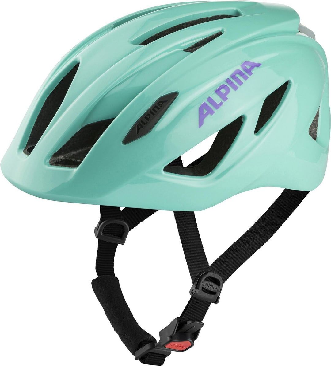 ALPINA PICO FLASH - Beleuchteter, Leichter & Bruchfester Fahrradhelm Mit Fliegennetz Für Kinder turq