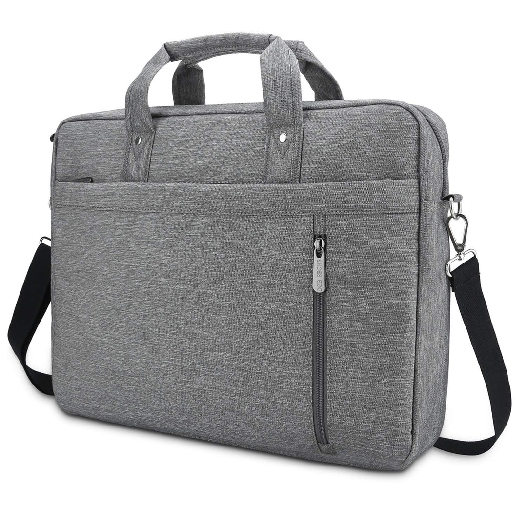 DOB SECHS Laptoptasche 15-15,6 Zoll Aktentaschen Notebooktasche Schulter Tasche für Uni Arbeit Busin