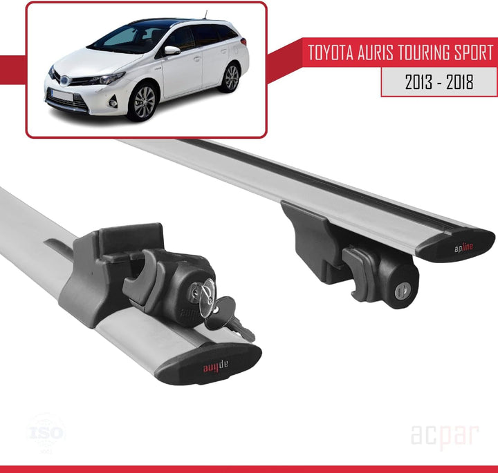 acpar Kompatibel mit Toyota Auris Touring Sport 2013-2023 Dachträger Hook Gepäckträger Relingträger