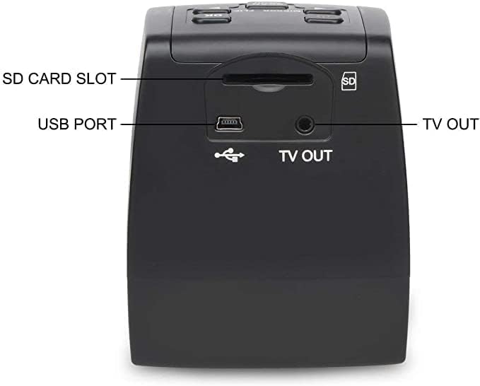 DIGITNOW! Film-Scanner Diascanner Tragbarer hochauflösender 22MP All-In-1-Film- und Diascanner für S