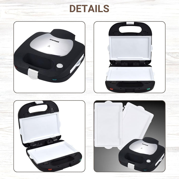Syntrox Germany Teppanyaki Flatgrill mit keramisch beschichteten Backplatten