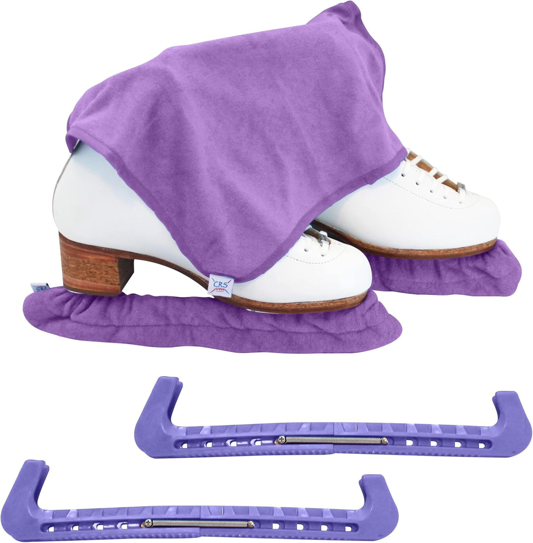 CRS Cross Schlittschuhschoner, Soaker und Handtuch, Geschenkset – Eislaufschoner und weiche Kufenabd