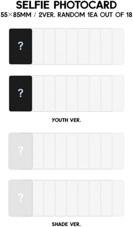 ZEROBASEONE YOUTH in the SHADE 1st Mini Album CD+POB+Artbook+Selfie photocard+Photo frame set+Layer