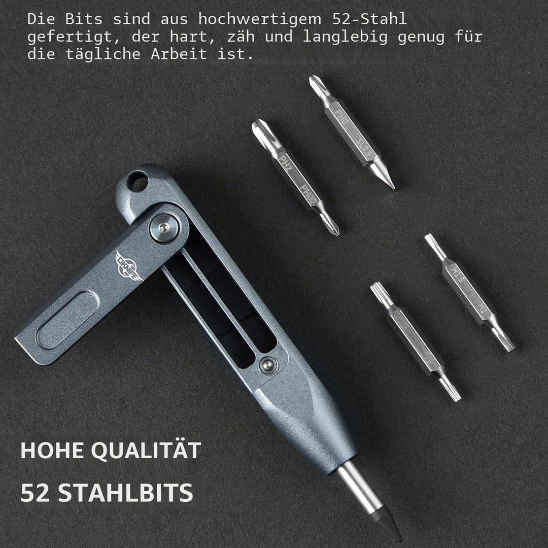 OKNIFE Otacle D1 Mini Präzisions-Schraubendreher-Set, 9 in 1 EDC Multi Bit Taschen-Schraubendreher,