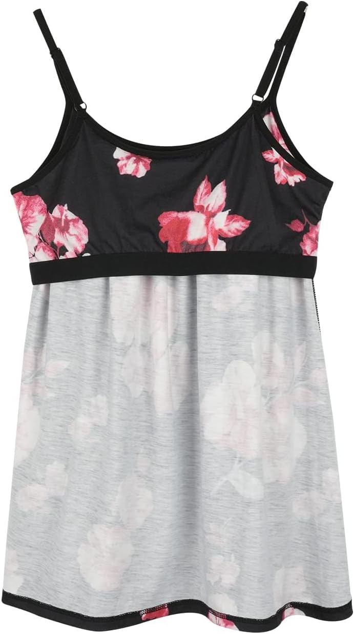 STARBILD Damen Top Mit Unterhemd BH-Hemd Basic Tank Tops U-Ausschnitt Oberteile Bequeme Frauen Shirt