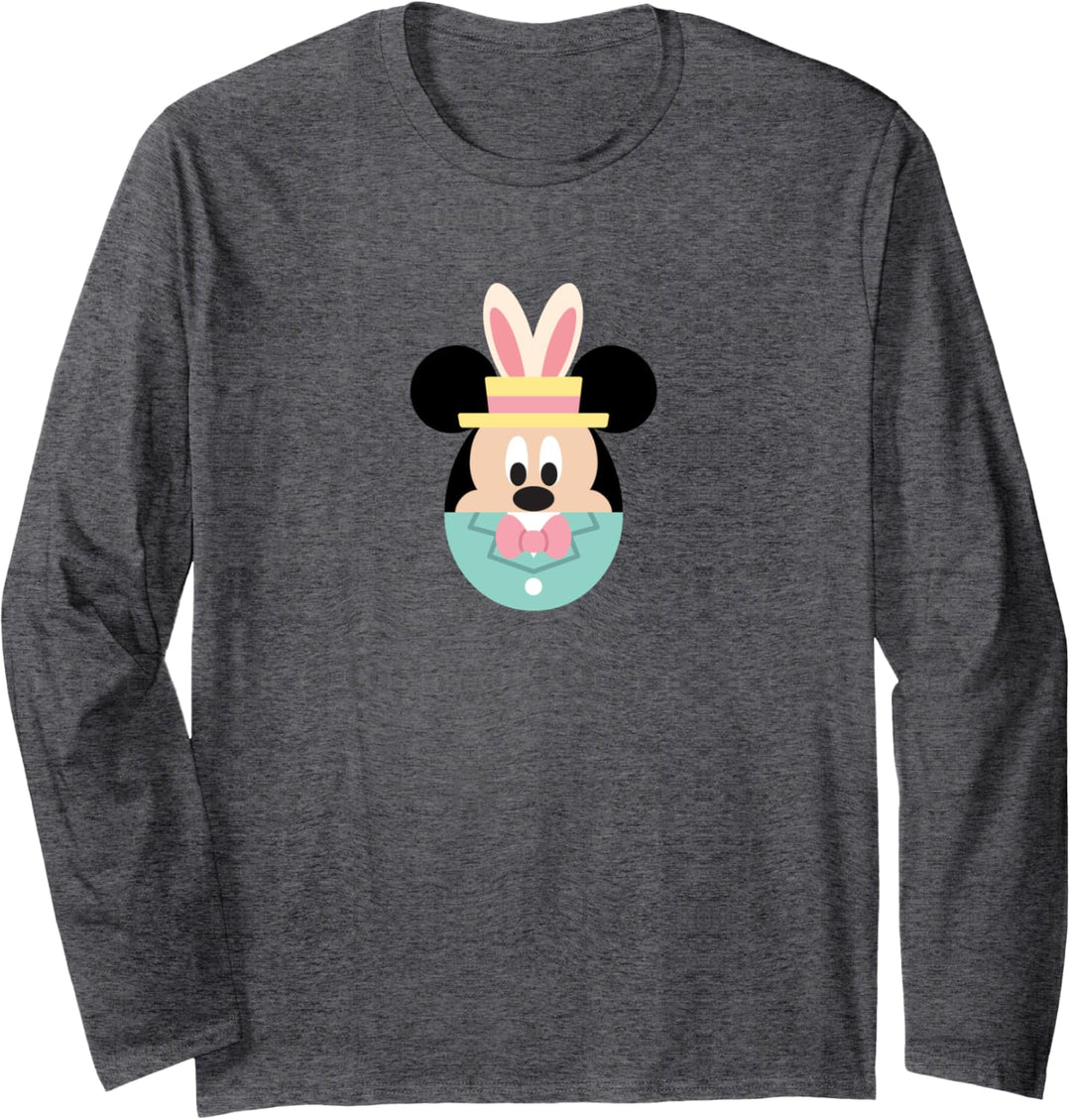 Disney Mickey Mouse Bunny Ears Easter Egg Langarmshirt