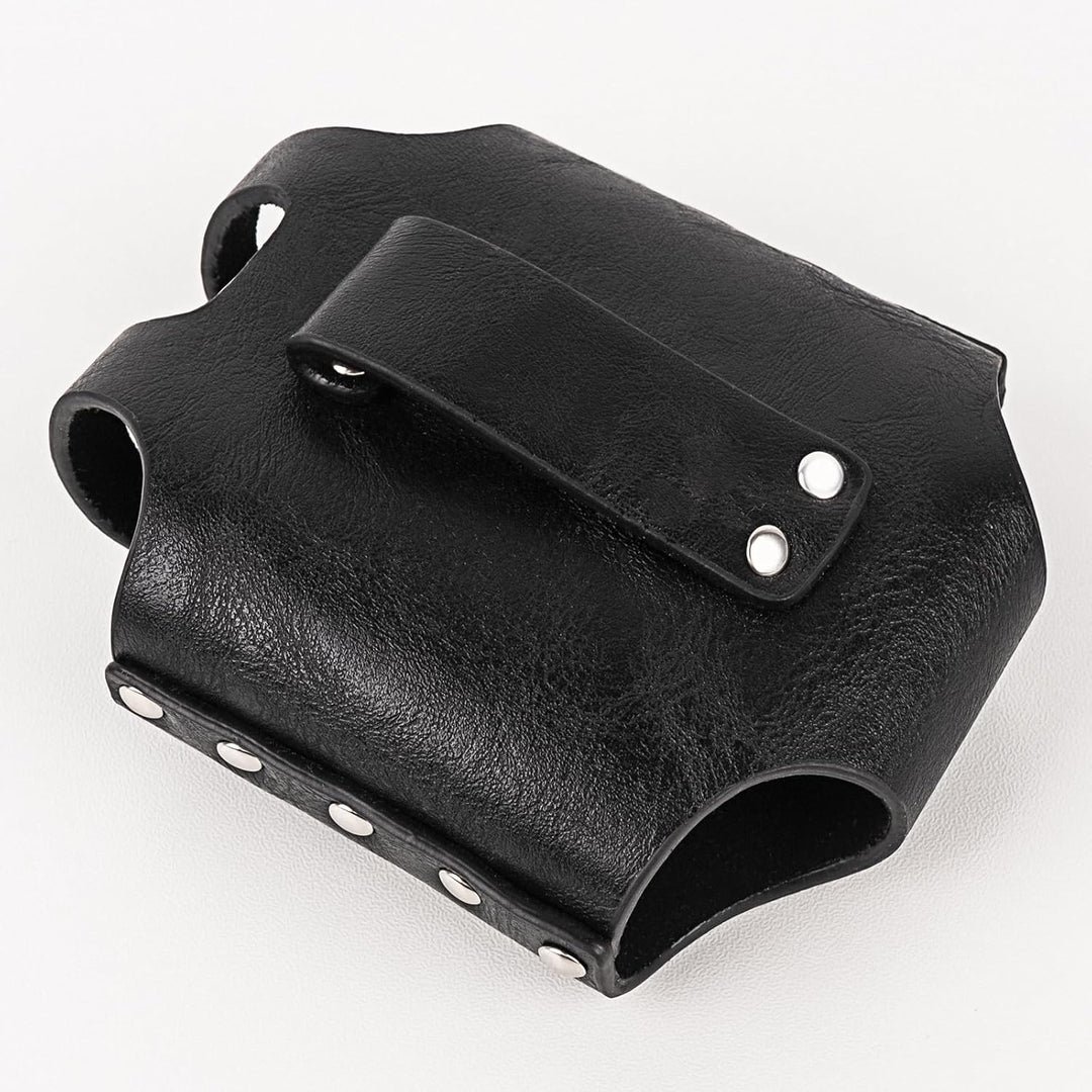 Linkidea Leichtes Flachmann-Etui aus veganem Leder, tragbare Gürteltasche, kompatibel mit 177-ml-Fla