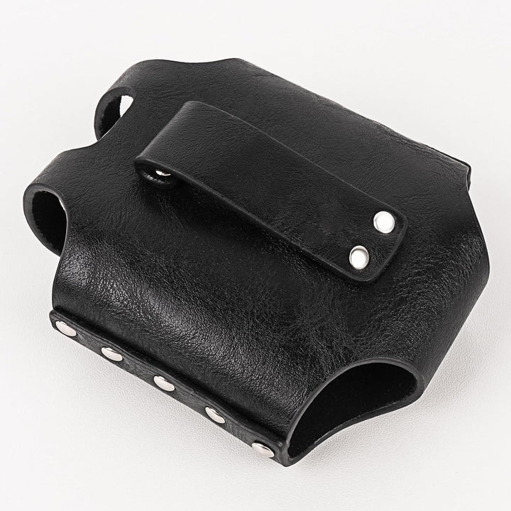 Linkidea Leichtes Flachmann-Etui aus veganem Leder, tragbare Gürteltasche, kompatibel mit 177-ml-Fla