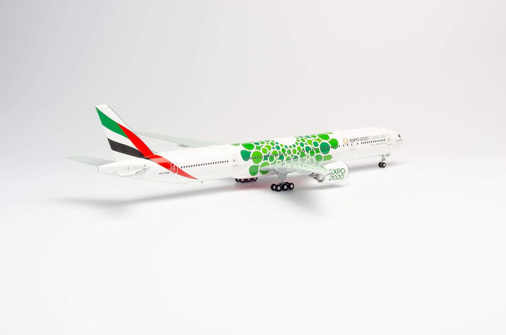 herpa 570664 Emirates Boeing 777-300ER Expo 2020 Dubai ‚Sustainability‘ in Miniatur zum Basteln Samm