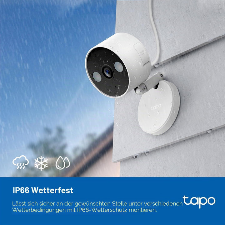 TP-Link Tapo C120 Überwachungskamera innen & aussen,Magnetische Basis,2K Auflösung, Eingebaute Duale