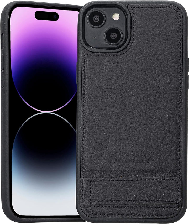 Solo Pelle Lederhülle für das iPhone 14 Plus in 6.7 Zoll Case Leder Hülle Ledertasche Backcover aus