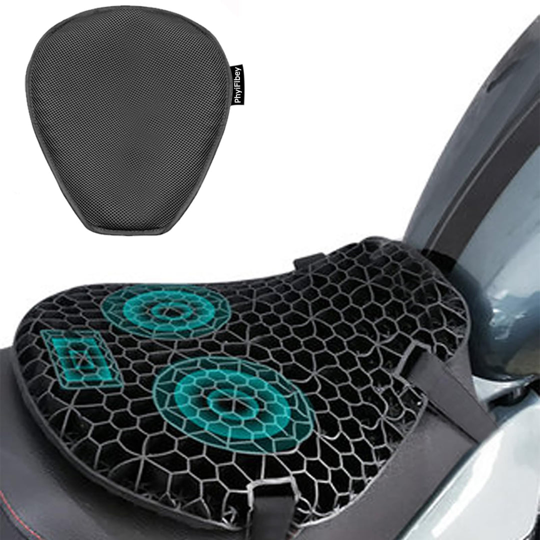 PhyiFlbey Motorrad Sitzkissen Druckentlastung Stossdämpfend Motorrad Sitzkissen Motorrad Sitzkissen