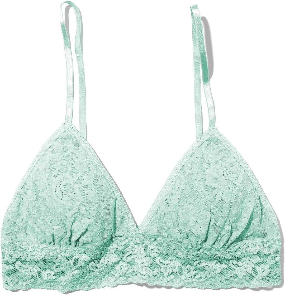 hanky panky Triangle Bralette - Bustier Damen, Dreieck-Bralette aus Stretch-Spitze Signature Lace, L