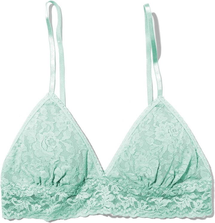 hanky panky Triangle Bralette - Bustier Damen, Dreieck-Bralette aus Stretch-Spitze Signature Lace, L