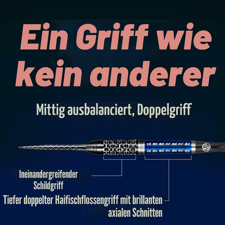 Shot! Darts Viking Raven 90% Tungsten Pro Throwing Darts Steel Tip Set Professional Made in New Zeal