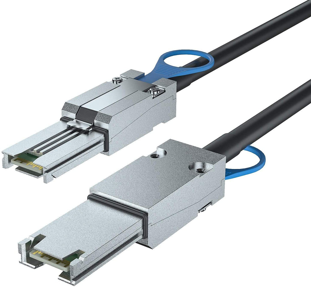 10Gtek 6G External Mini SAS Kabel SFF-8088 zu SFF-8088, 100-Ohm, 0.5-Meter(1.65-ft) SFF-8088 to SFF-
