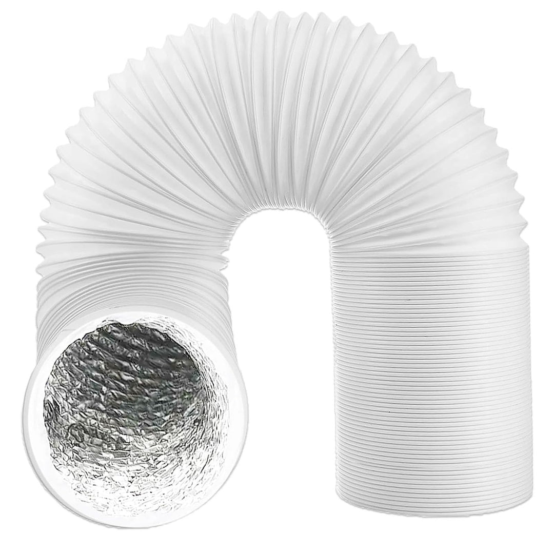 SPARES2GO Klimaanlagenschlauch PVC flexibel Entlüftungsrohr Universal (15,2 cm x 6 m, weiss)