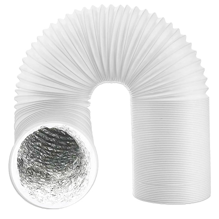 SPARES2GO Klimaanlagenschlauch PVC flexibel Entlüftungsrohr Universal (15,2 cm x 6 m, weiss)